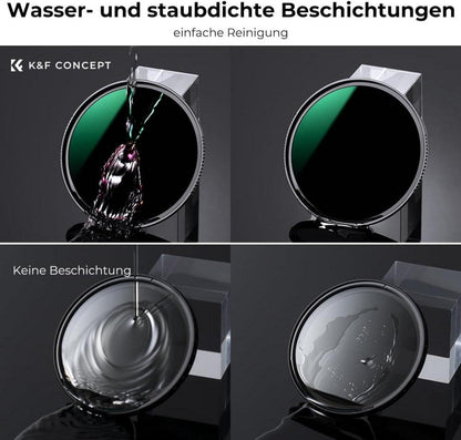 82mm ND Filter Set ND4 ND8 ND64 ND1000 Neutral Density Filters Kit