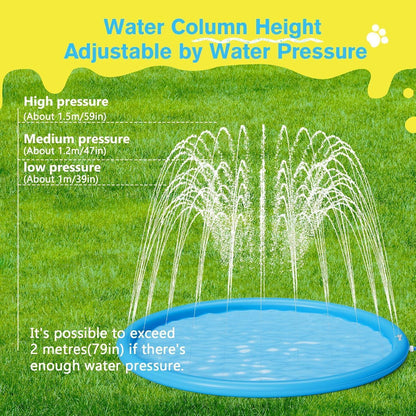 Wasserspielzeug Hund Sprinkler Wasser-Spielmatte Splash
