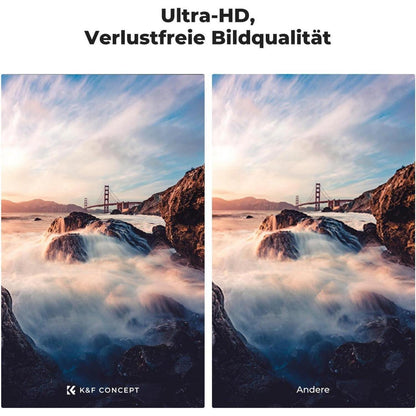 58mm ND Filter Set ND4+ND8+ND64+ND1000 Luftfahrt-Aluminium