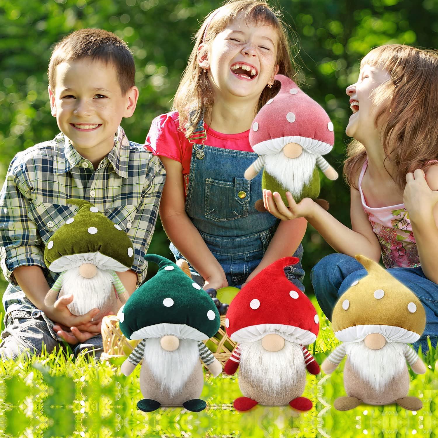 Gehydy Pilze Wichtel Weihnachts Figuren Dekoration Bauernhaus 33cm