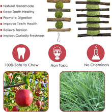 ERKOON Kaninchen Spielzeug Set Naturholz Kauspielzeug für