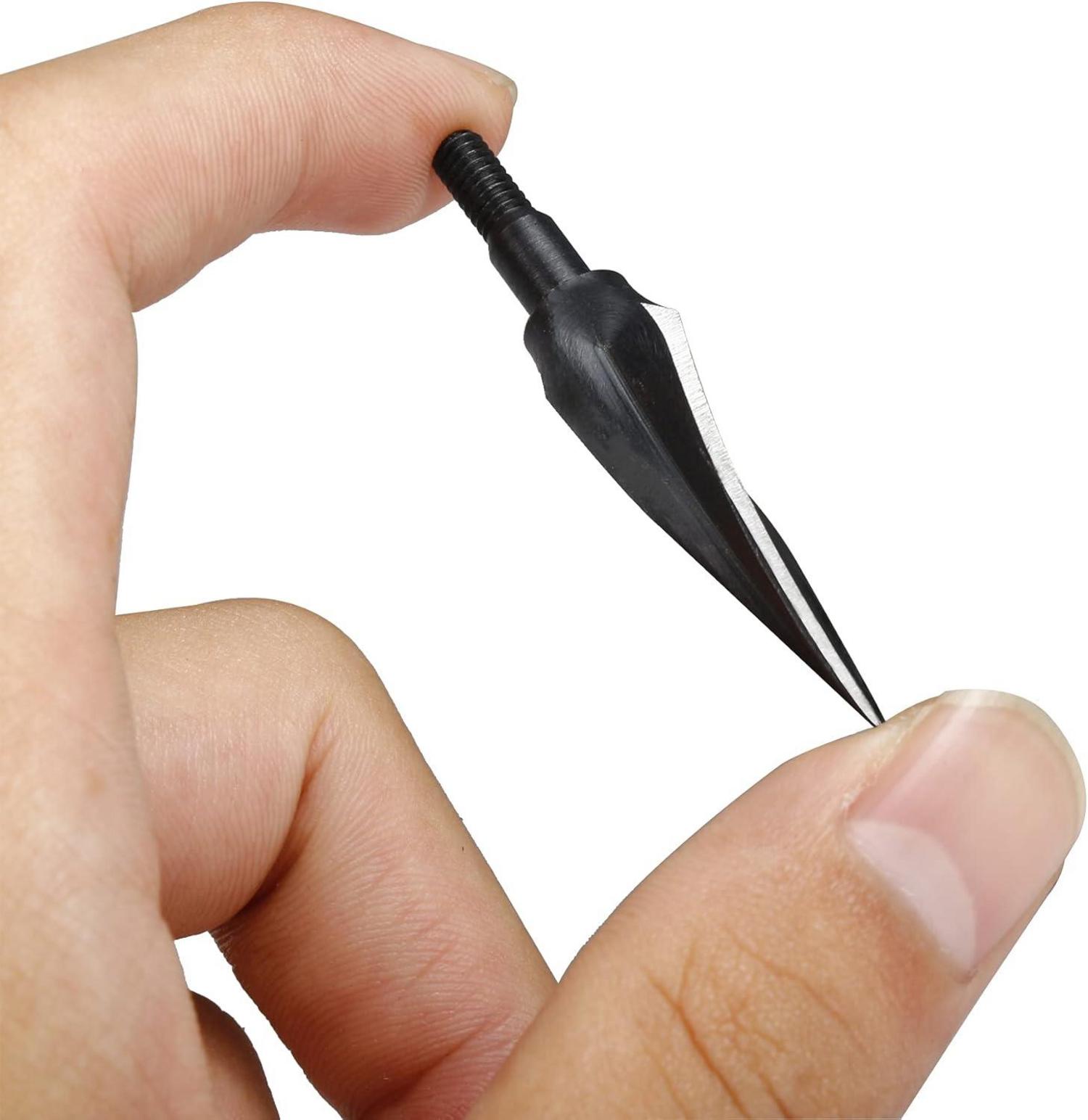 125 Grain Traditional Archery Broadheads Arrow Tips Hunting Points
