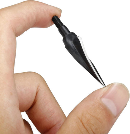 125 Grain Traditional Archery Broadheads Arrow Tips Hunting Points