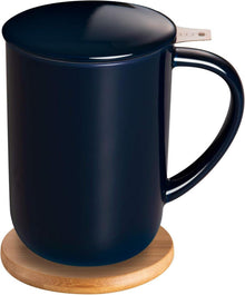 Teetasse mit Teesieb und Deckel, Porzellan Teegeschirr