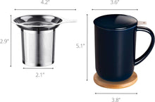 CEEFU Teetasse Porzellan Teesieb Deckel