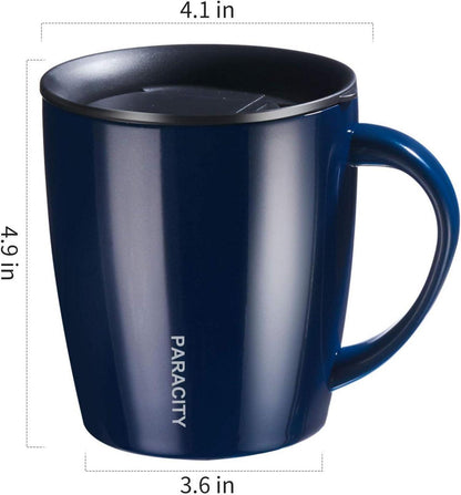 Thermobecher 350ml doppelwandig Vakuumisolierung blau