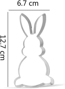 Ausstechform Osterhase Edelstahl 12,7 cm - Lustige Ostern