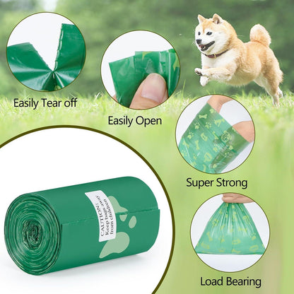 Hundekotbeutel 400er Pack Biologisch Abbaubare mit Spender