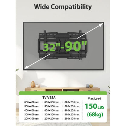 USX-MOUNT TV Wandhalterung Schwenkbar Neigbar 32-90 Zoll