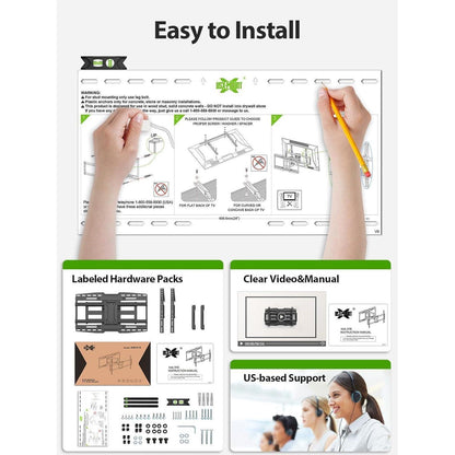 USX-MOUNT TV Wandhalterung Schwenkbar Neigbar 32-90 Zoll