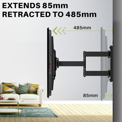 TV Wandhalterung Schwenkbar Neigbar für 32-90 Zoll TVs VESA 600x400mm
