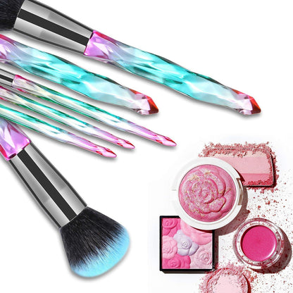 Pinselset Makeup 15-teilig Premium Borsten Kristallgriff Geschenkbox