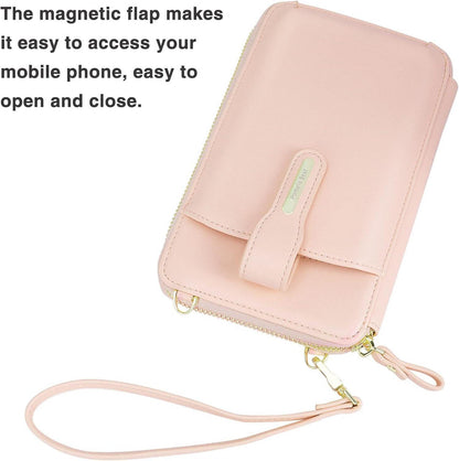Crossbody Handytasche mit Magnetfach und Kartenfächern