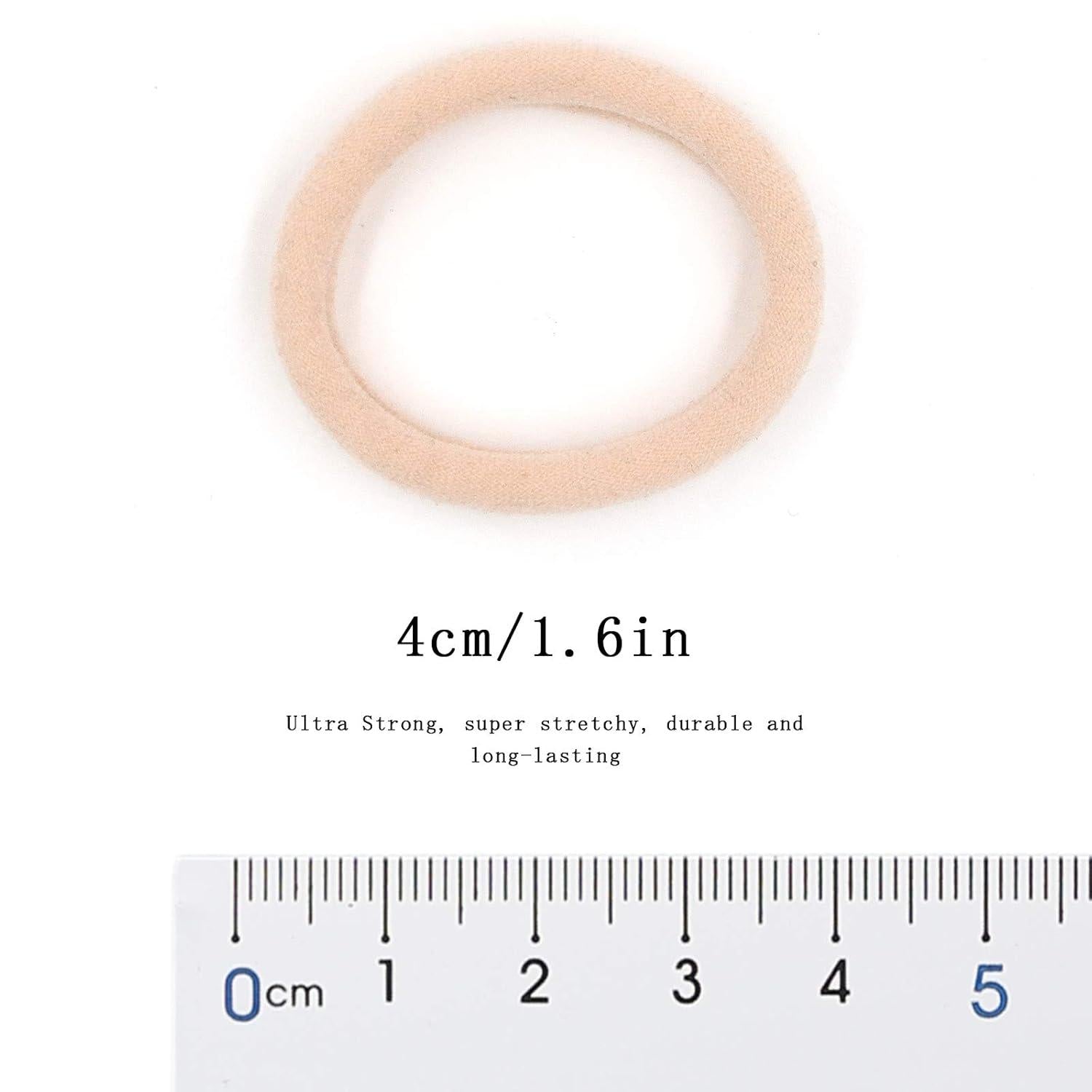 Weiches Nylon Pferdeschwanz Halter B?nder 50 Stk, Hellblond
