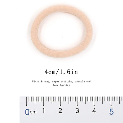 Weiches Nylon Pferdeschwanz Halter B?nder 50 Stk, Hellblond
