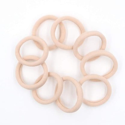 HOYOLS Soft-Stretch 1.6 Zoll Elastische Haarbänder für dickes lockiges Haar 50 Stück