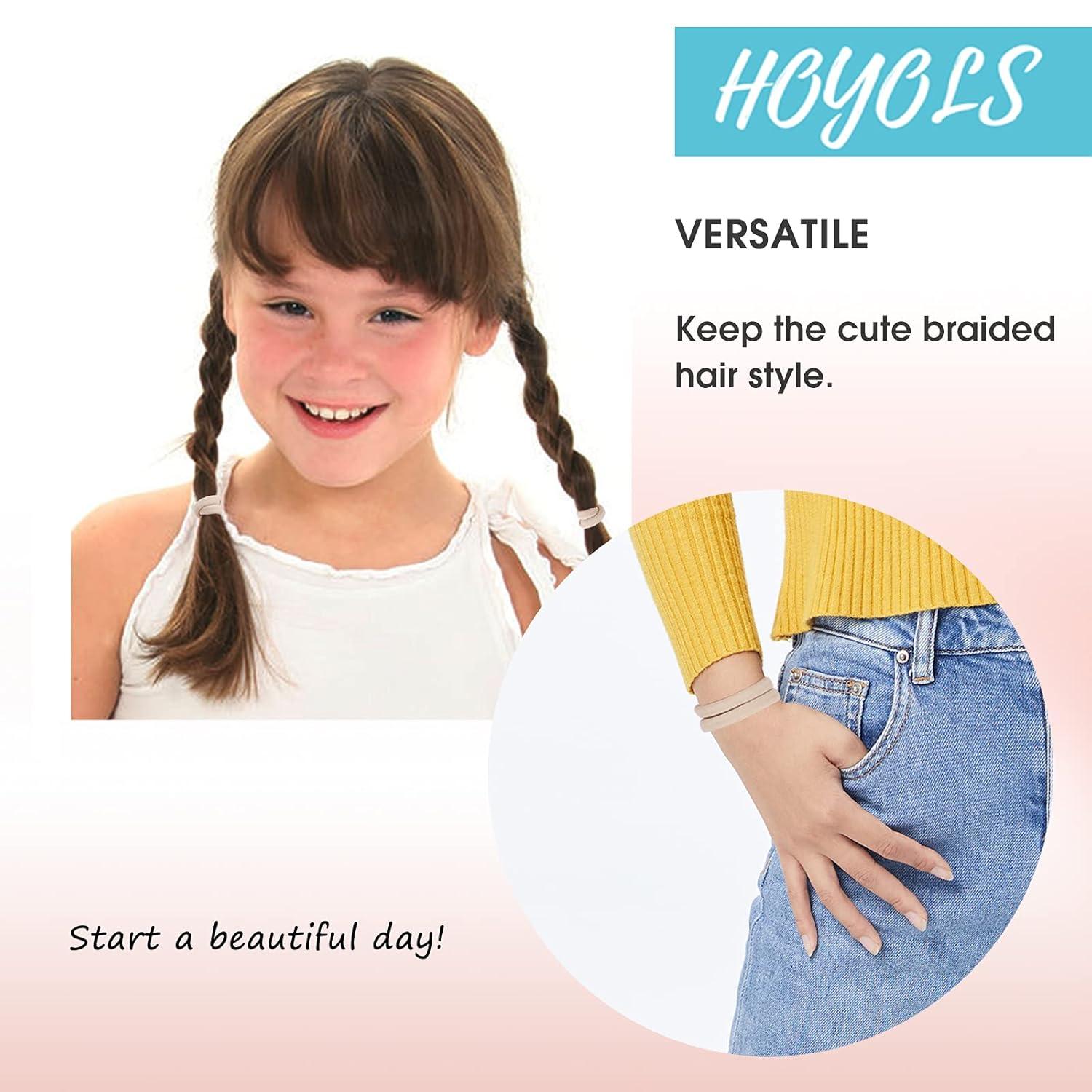 Weiche elastische Haargummis 50 Stk. Nylon Pferdeschwanz Halter