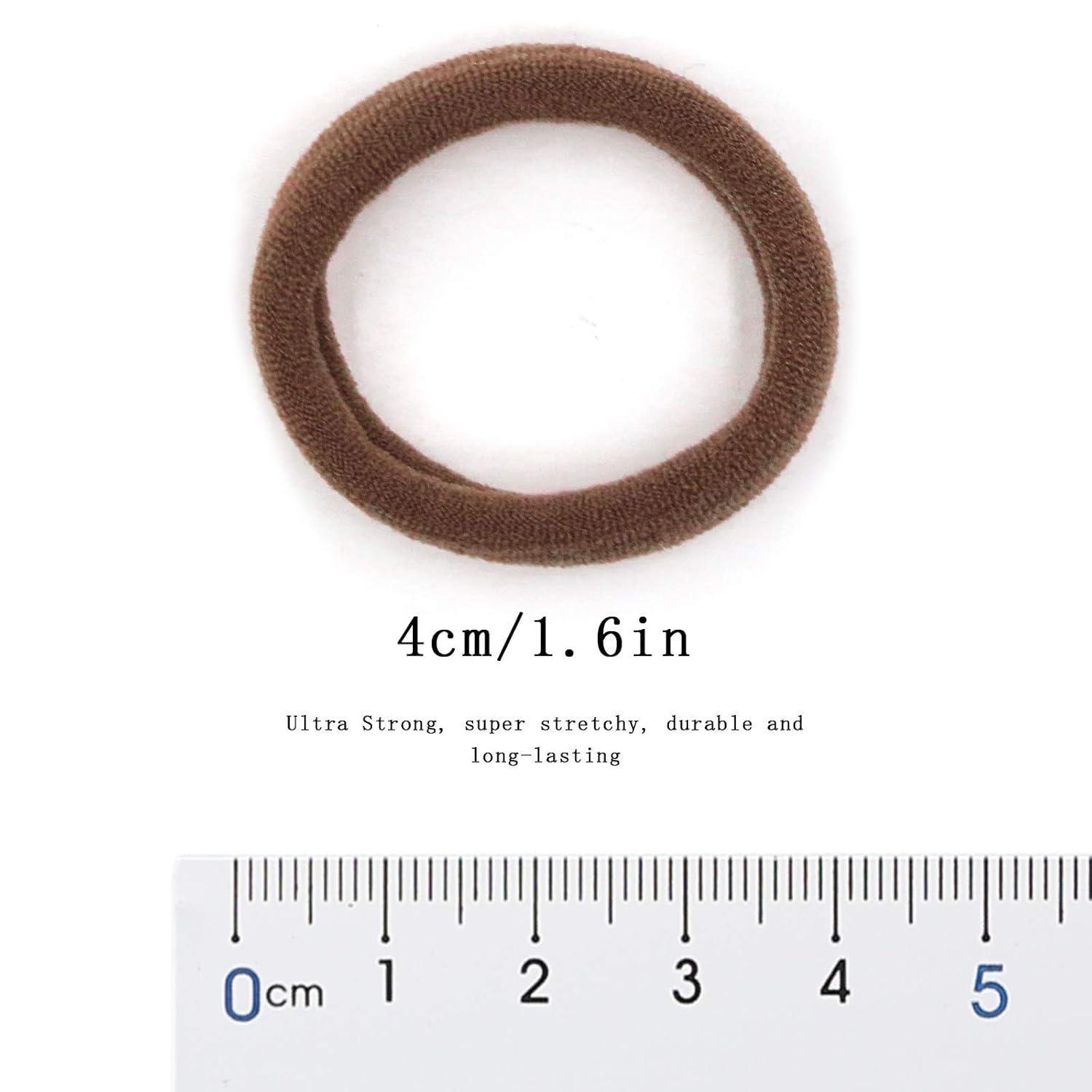 Weiches nahtloses elastisches Haargummi 50 Stk. Stretch