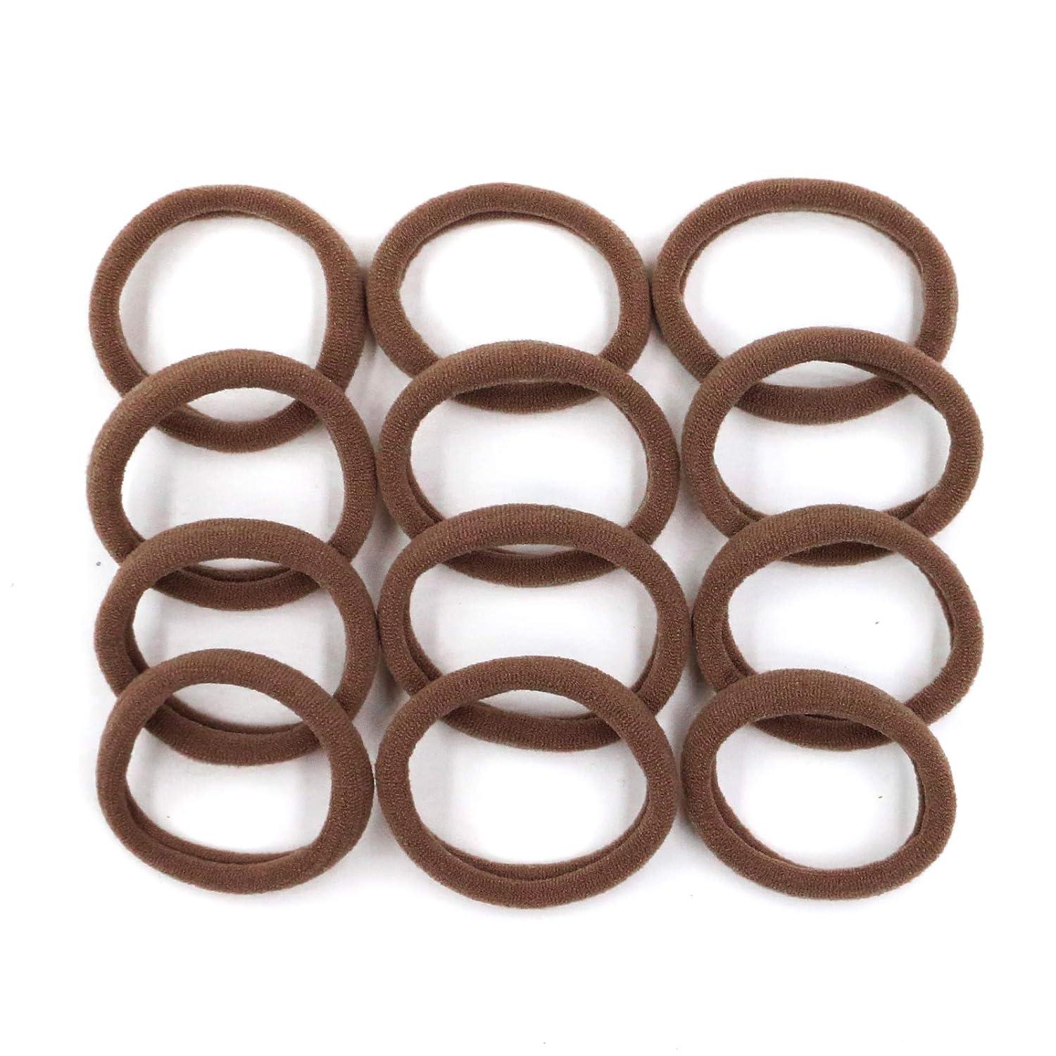 HOYOLS 50er Packung 1.6 Zoll weiche nahtlose Pferdeschwanz Halter - Nylon Haarbinder - für Frauen & Kinder - dickes Haar - kein Rutsch - Scrunchies