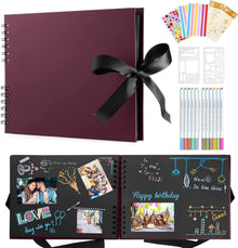 Fotoalbum zum Selbstgestalten mit 80 Seiten - Scrapbook DIY Fotobuch