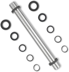 Edelstahl Nudelholz mit Silikonringen, Antihaft Teigroller 45cm