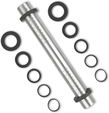 Edelstahl Teigroller mit abnehmbaren Ringen, Antihaft Rolling Pin 35cm