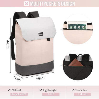 Eleganter Damenrucksack mit Laptopfach 15,6