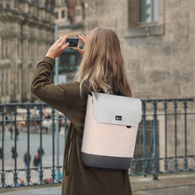 Eleganter Damenrucksack mit 15,6 Zoll Laptopfach - Rosa