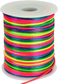 Nylonschnur 100m Regenbogen Satinschnur Armbänder Schmuckherstellung