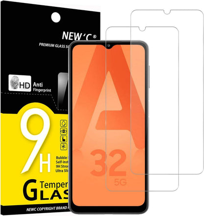 Panzer Schutz Glas Samsung Galaxy A32 5G 2 Stück 9H Ultra-klar