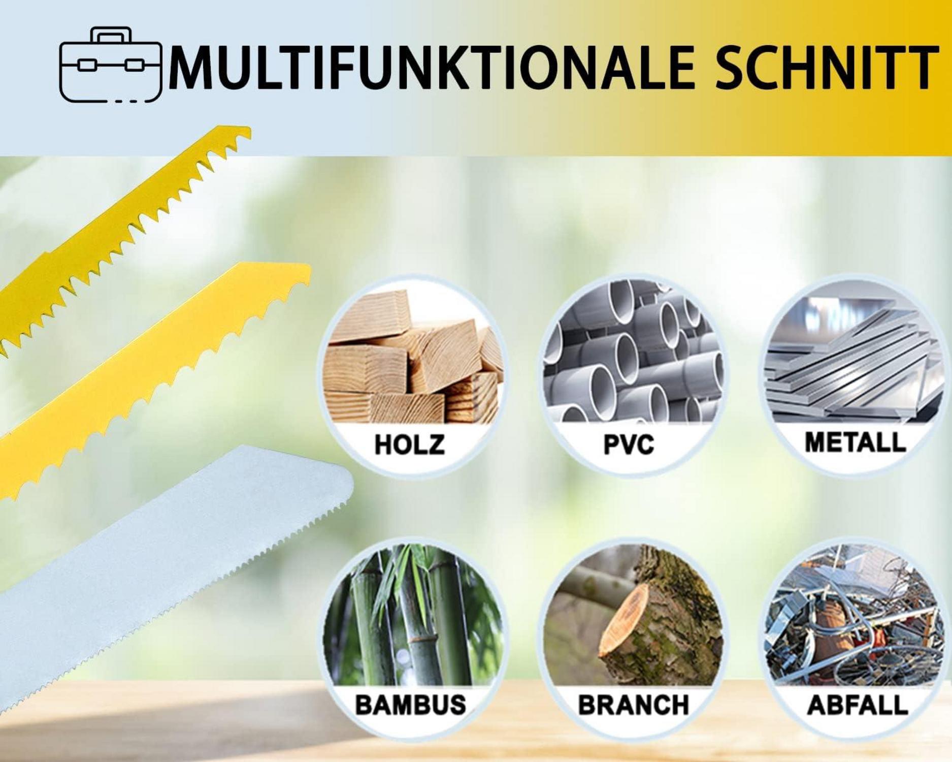 36-teiliges Sägeblätter Set Holz Metall Kunststoff Handtasche Organisiert