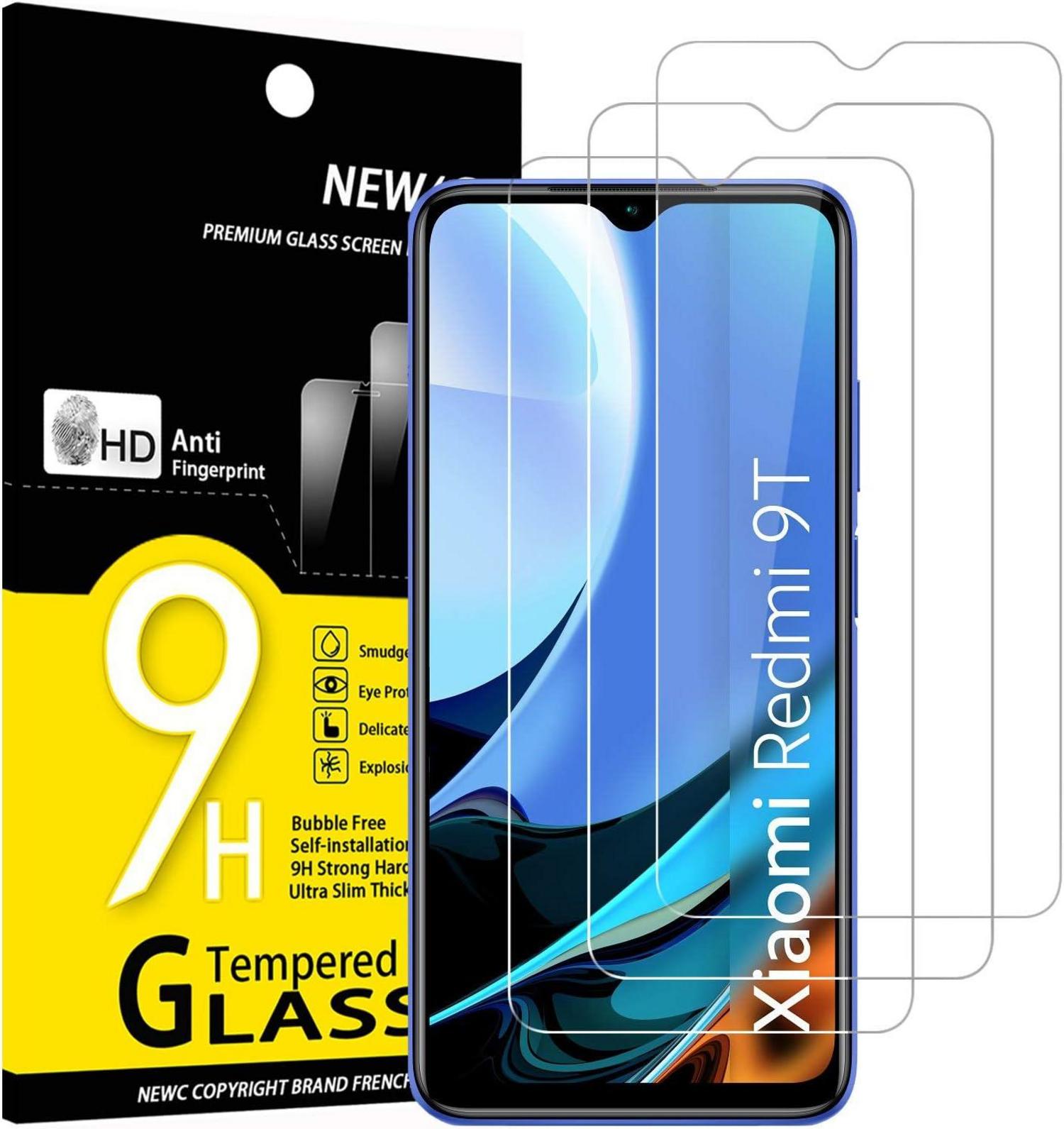 Panzer Schutz Glas Xiaomi Redmi 9T Poco M3 3er Pack 9H Härte