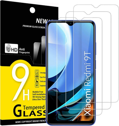 Panzer Schutz Glas Xiaomi Redmi 9T Poco M3 3er Pack 9H Härte