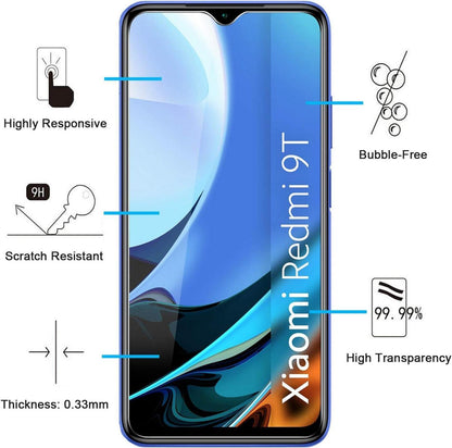 Panzer Schutz Glas Xiaomi Redmi 9T Poco M3 3er Set 9H Härte