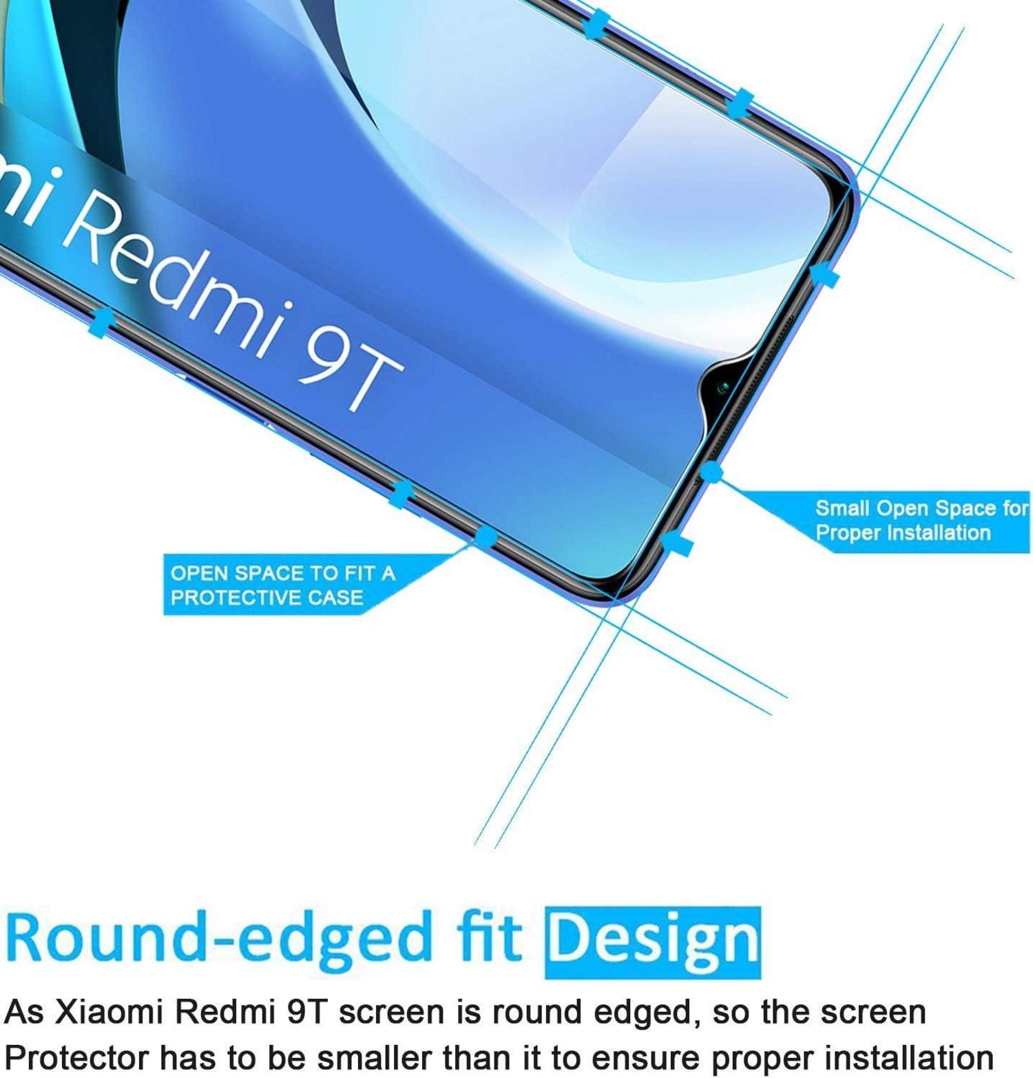 Panzer Schutz Glas Xiaomi Redmi 9T Poco M3 3er Pack 9H Härte