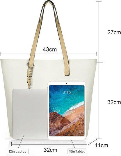 Handtasche Damen Shopper Groß für Büro Schule Einkauf Elegantes
