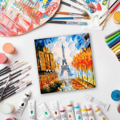 Leinwand zum Malen Set 20x20 cm 100% Baumwolle 10er Pack