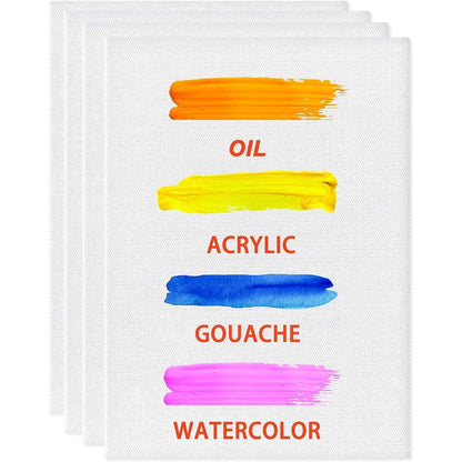 Leinwand zum Malen Set 20x20 cm 100% Baumwolle 10er Pack