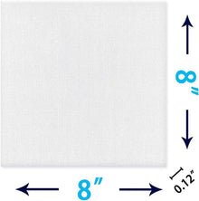 Leinwand zum Malen Set 20x20 cm 100% Baumwolle 10er Pack