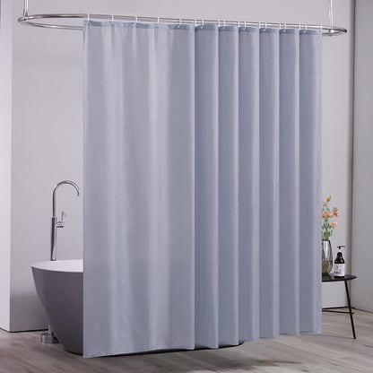 Extra breiter Duschvorhang 275x180cm Grau Blau wasserabweisend
