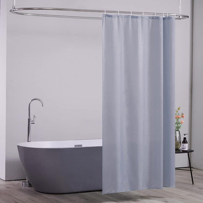 Furlinic Duschvorhang Textil Anti-Schimmel Wasserdicht Polyester 120x200cm Grau