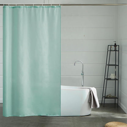 Textil Duschvorhang Minzgrün 120x180 cm Wasserabweisend Waschbar