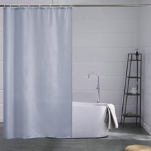 Duschvorhang Textil 120x180 Polyester Schimmelresistent Blau Grau