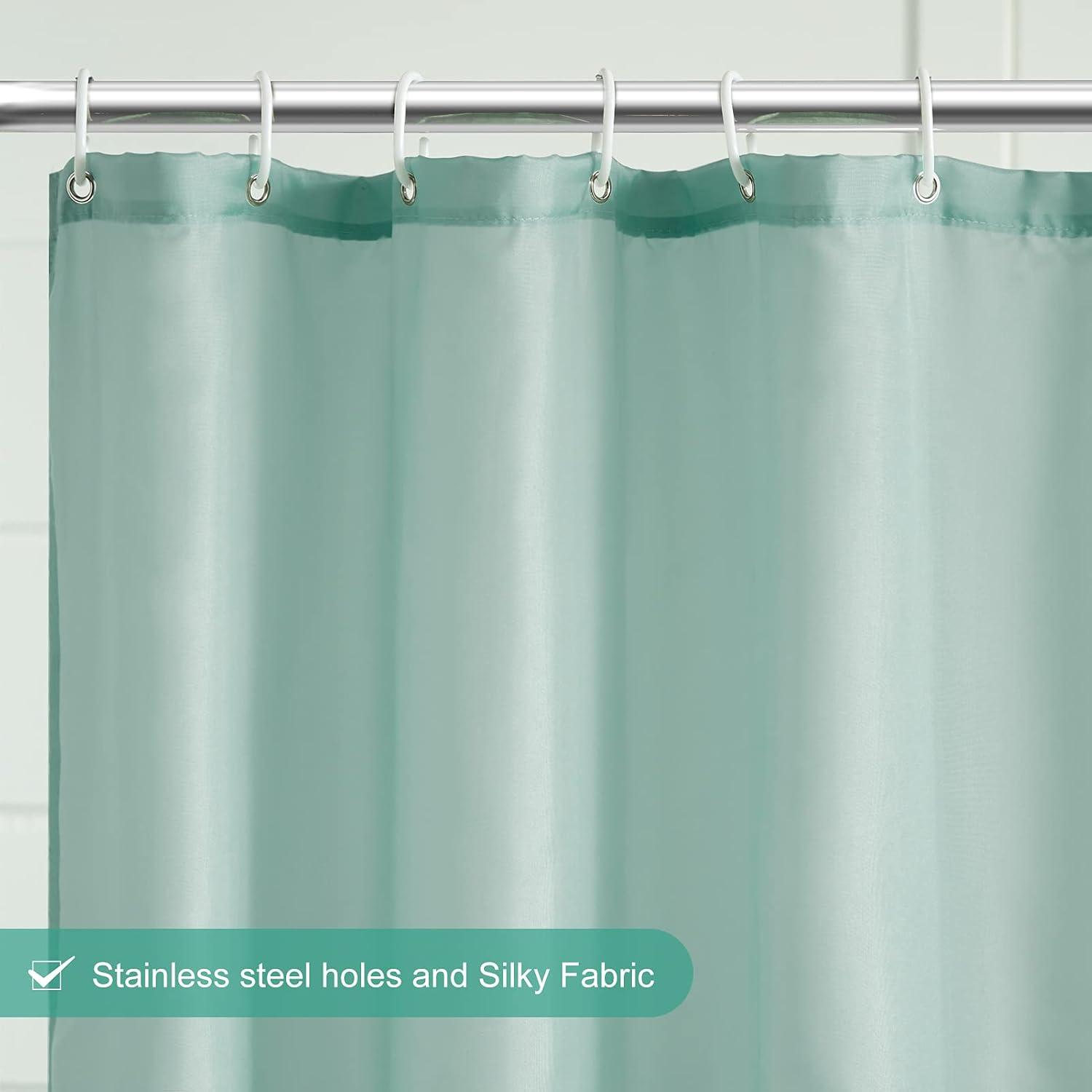 Duschvorhang Überlänge Anti-Schimmel Textil Stoff Antibakteriell
