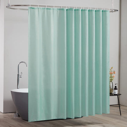 Duschvorhang Überlänge Antibakteriell Wasserdicht 275x180cm Minzgrün
