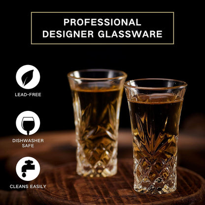 Shot-Gläser Tequila 57ml Schwerer Boden 6 Stk. Luxus