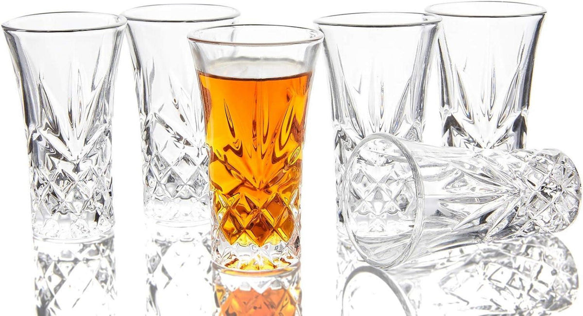 Shot-Gläser Tequila 58ml schwerer Boden 6er-Set