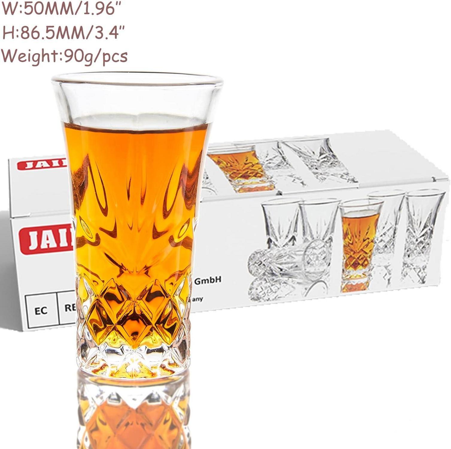 Shot-Gläser Tequila 57ml Schwerer Boden 6 Stk. Luxus