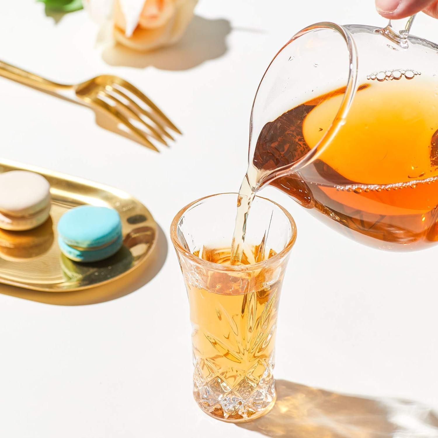 Tequila-Gläser 58ml 6er Set schwerer Boden Shot-Glas Whiskey Wodka Likör