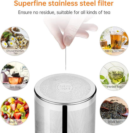 1200ml Teekanne Glas Set 4 Gläser Borosilikatglas Teekanne mit Siebeinsatz